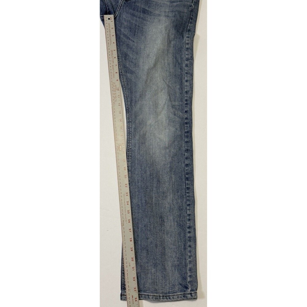 Wrangler Retro Jeans Mens 34X36 Fits 34x34 Blue Slim Boot Bootcut Rodeo Light - Picture 11 of 12